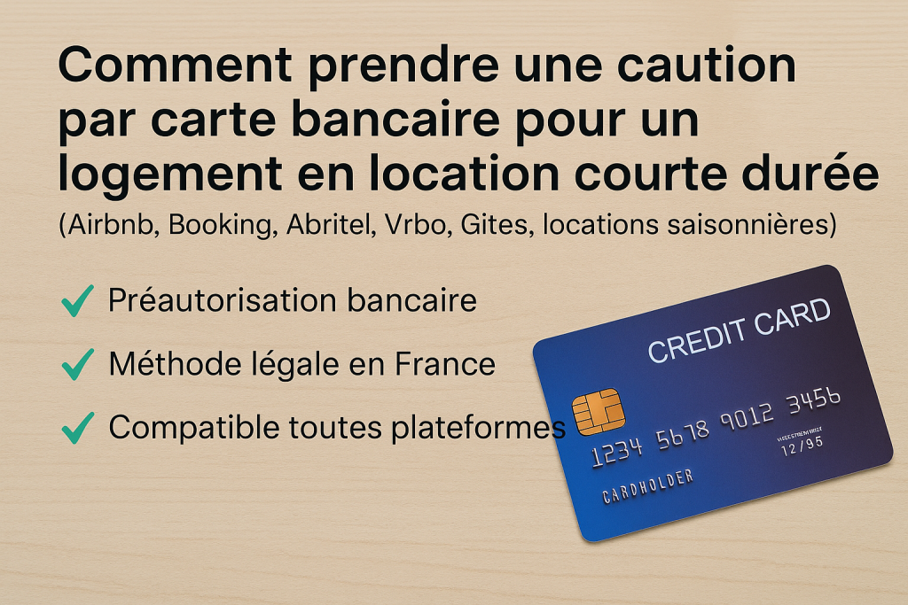 Prendre une caution avec une carte bleu