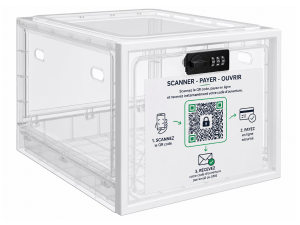 LOCKIBOX transparente QRcode